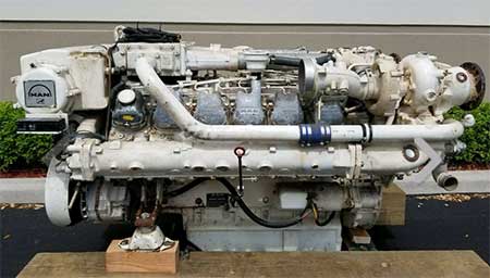 MAN D2842 LE401, Marine Diesel Engine, 800 - 1000 HP